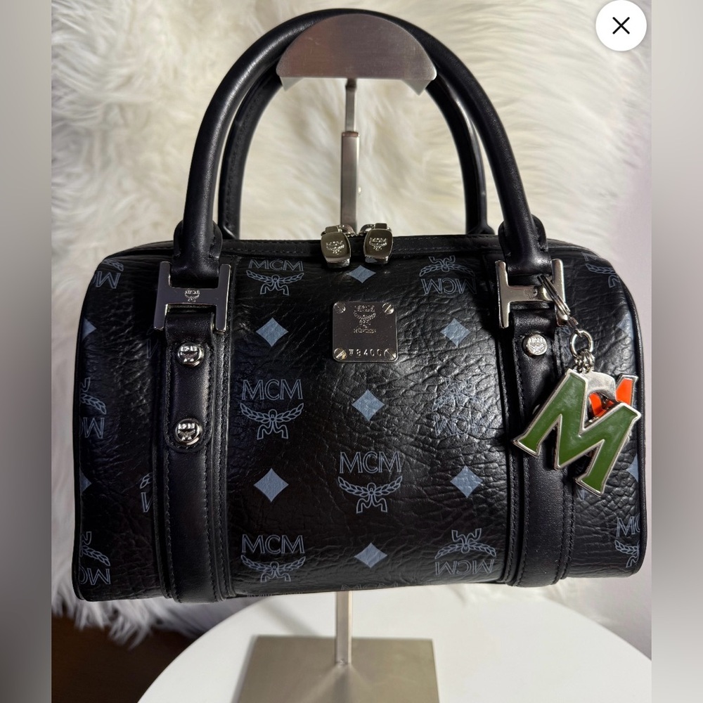 MCM small black Boston bag